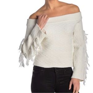 NWT Rachel Roy ivory sweater top size small